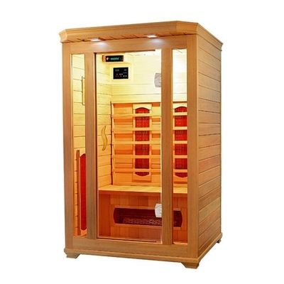 2 व्यक्ति आयताकार होम सौना कक्ष 1750W पावर 20' / 40' HQ26 / 54PCS पैकिंग
