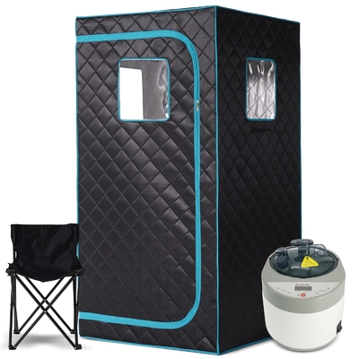 पूर्ण आकार पोर्टेबल स्टीम सौना टेंट 4L 1500W होम स्पा विश्राम के लिए