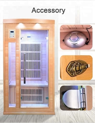 घर के लिए इंडोर लकड़ी 1 व्यक्ति इन्फ्रारेड सौना