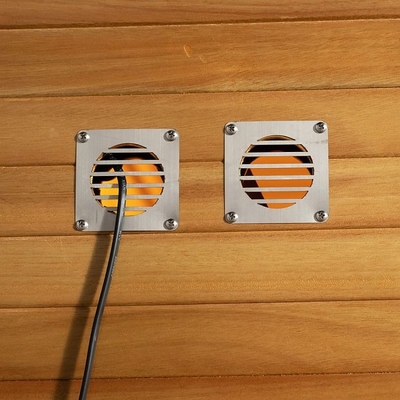OEM और ODM लकड़ी के आउटडोर सूखी सौना 9KW इलेक्ट्रिक स्टोव के साथ