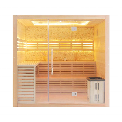 6KW स्टोव हीटर स्टीम सॉना रूम 1800L*1500W*2100H / 2000L*1700W*2100H / 2200L*2000W*2100H मिमी