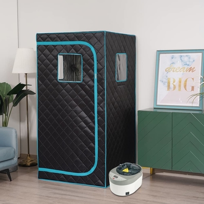 पूर्ण आकार पोर्टेबल स्टीम सौना टेंट 4L 1500W होम स्पा विश्राम के लिए