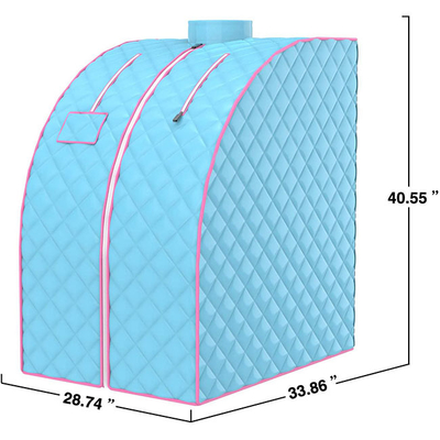 ईटीएल वाटरप्रूफ पोर्टेबल स्टीम सौना 1 व्यक्ति इंडोर सौना होम स्पा के लिए