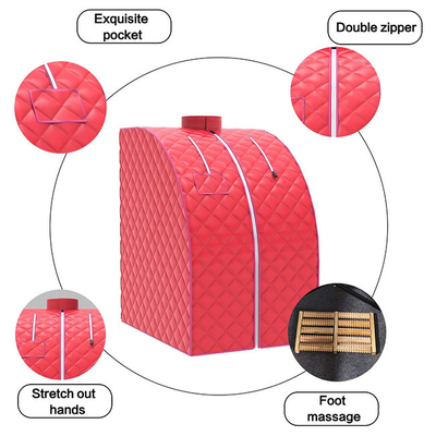 अपार्टमेंट होम स्पा के लिए कस्टम फोल्डेबल पर्सनल पोर्टेबल स्टीम सौना